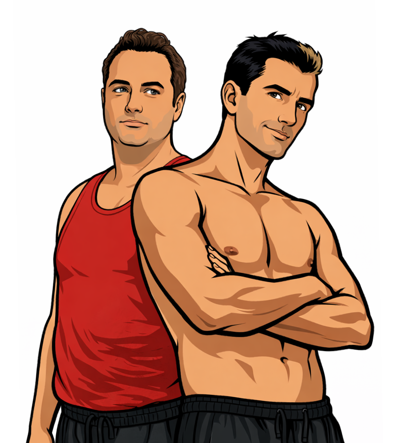 Before and after comparison